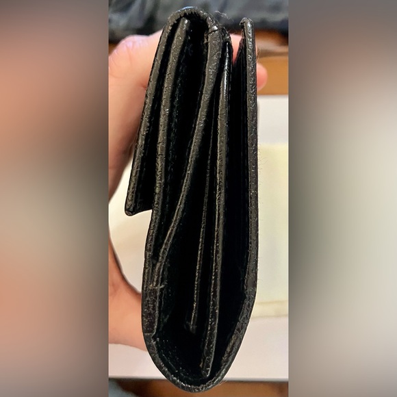 Gucci Black Monogram Chain Shoulder Wallet - Picture 9 of 13